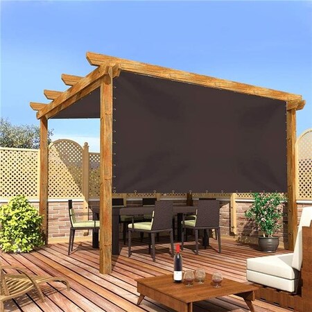 Covers & All Covers & All Pergola-M-Coffee-12 18 oz Outdoor Universal Replacement Shade Cover for Canopy Pergola Coffee - 10 x 10 ft. Pergola-M-Coffee-12
